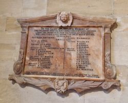 3. WW1 Plaque - closeup